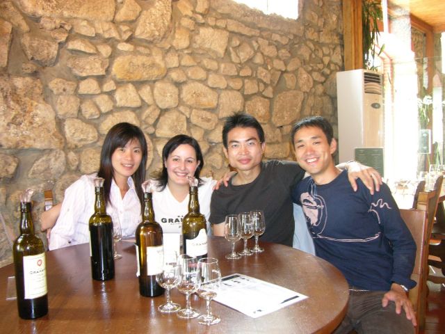 ポルトワインを台湾の友人と一緒に（ポルトガル）